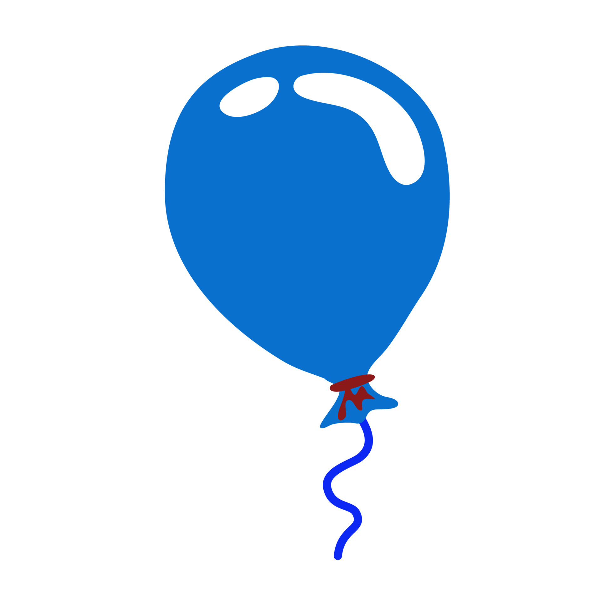 fichier png de ballon bleu 19196923 Art vectoriel chez Vecteezy