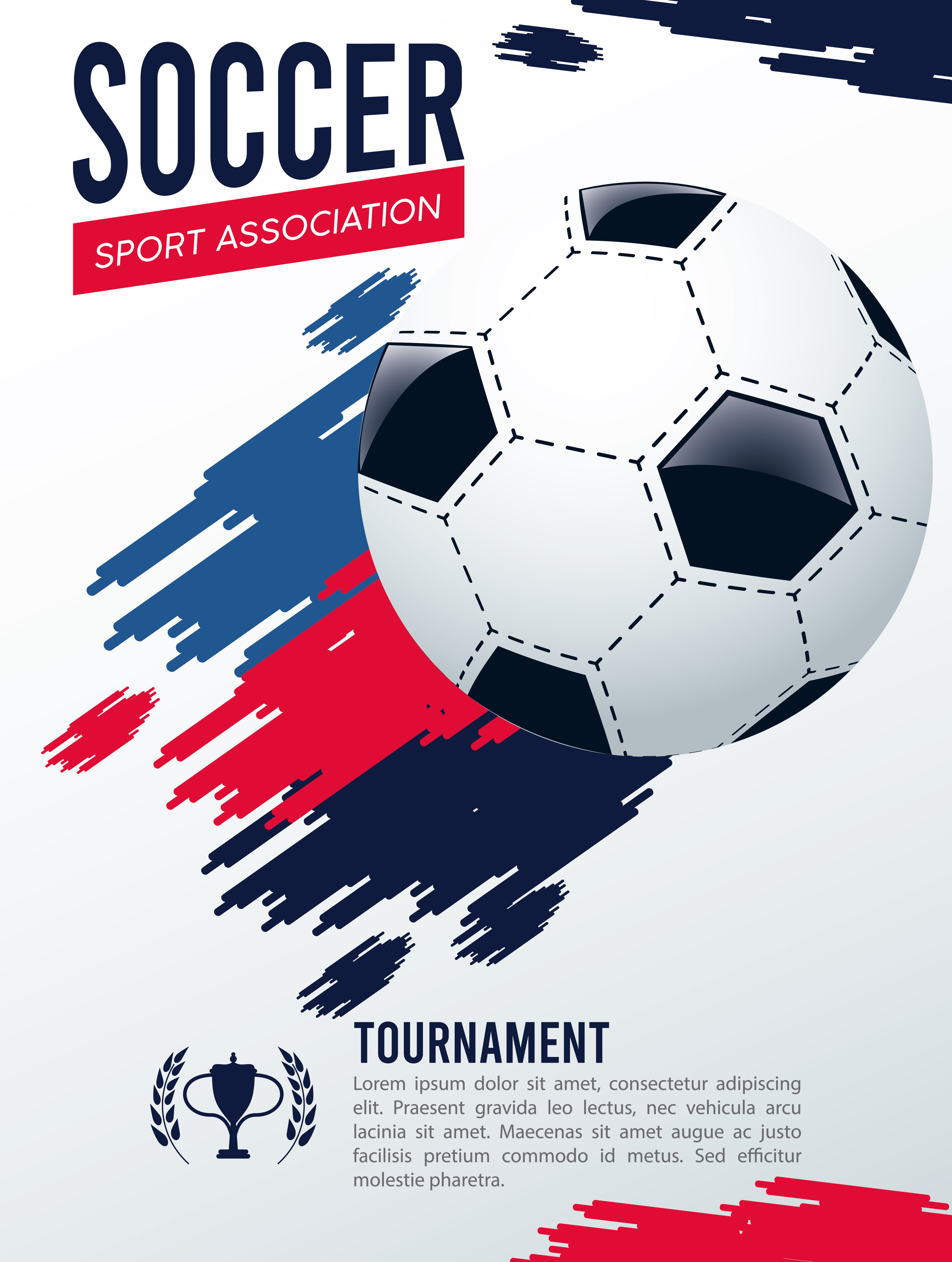 affiche de sport de ligue de football avec ballon 2002876 Art