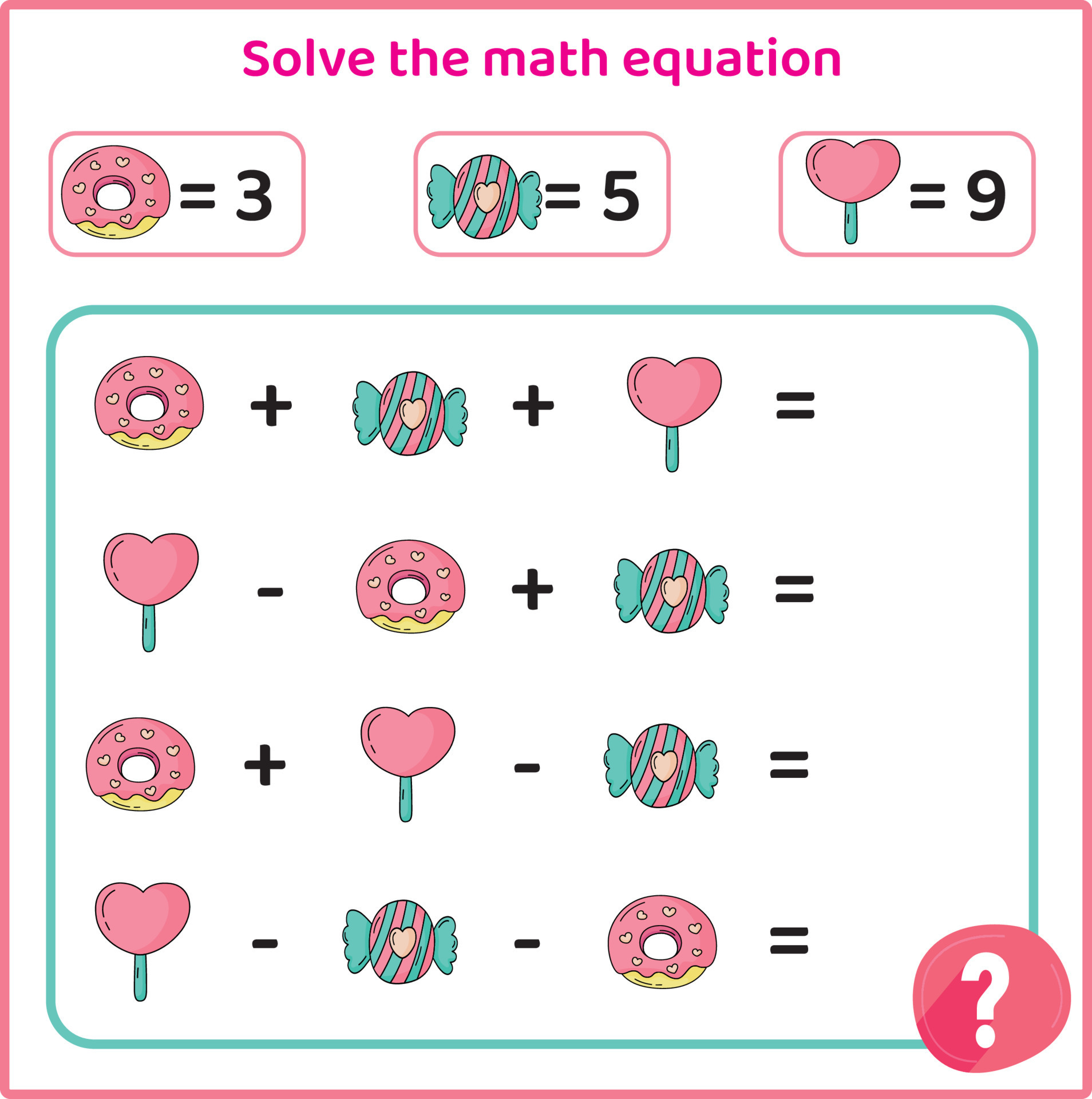 Équations1.exe . Jeu de mathématiques pour Windows