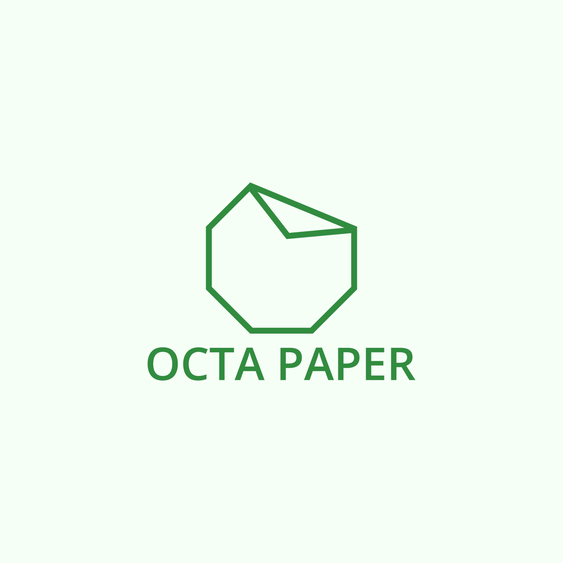 une plié papier logo cette a un octogonal forme. 21953300 Art vectoriel  chez Vecteezy