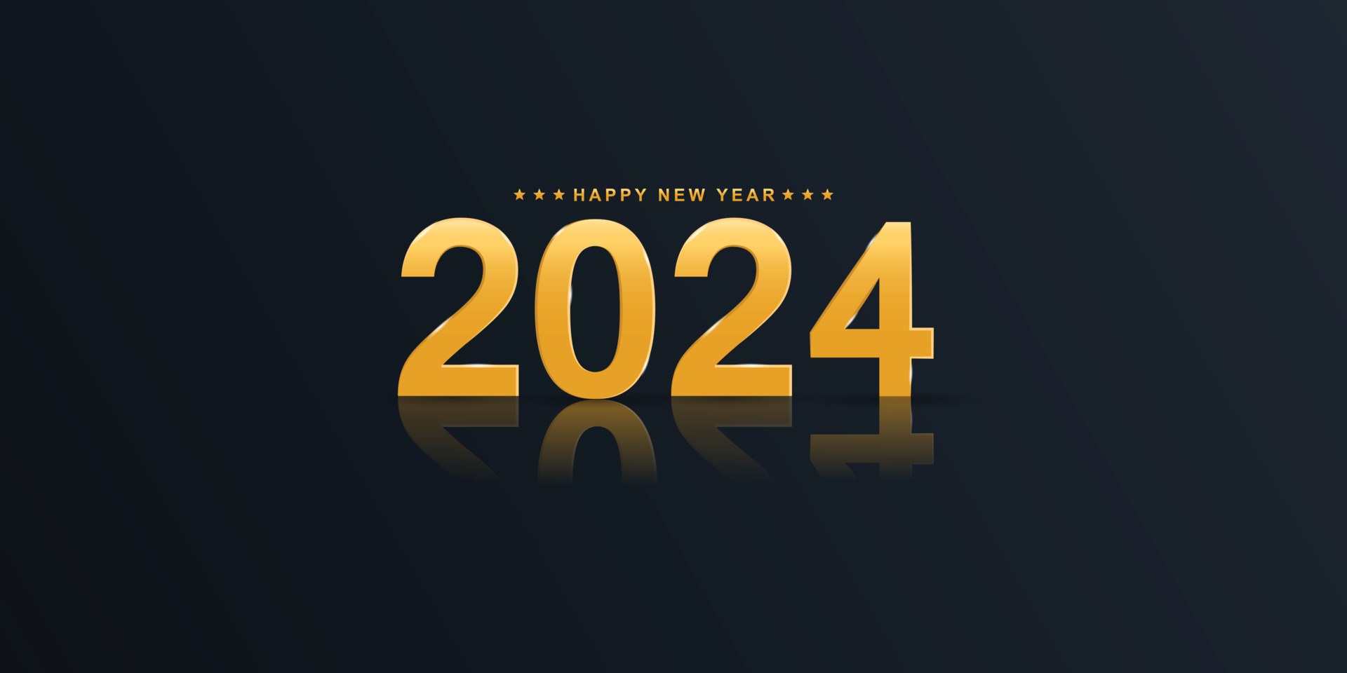 2024 Numéros Du Nouvel An 2024 Sur Fond De Conception Horizontale