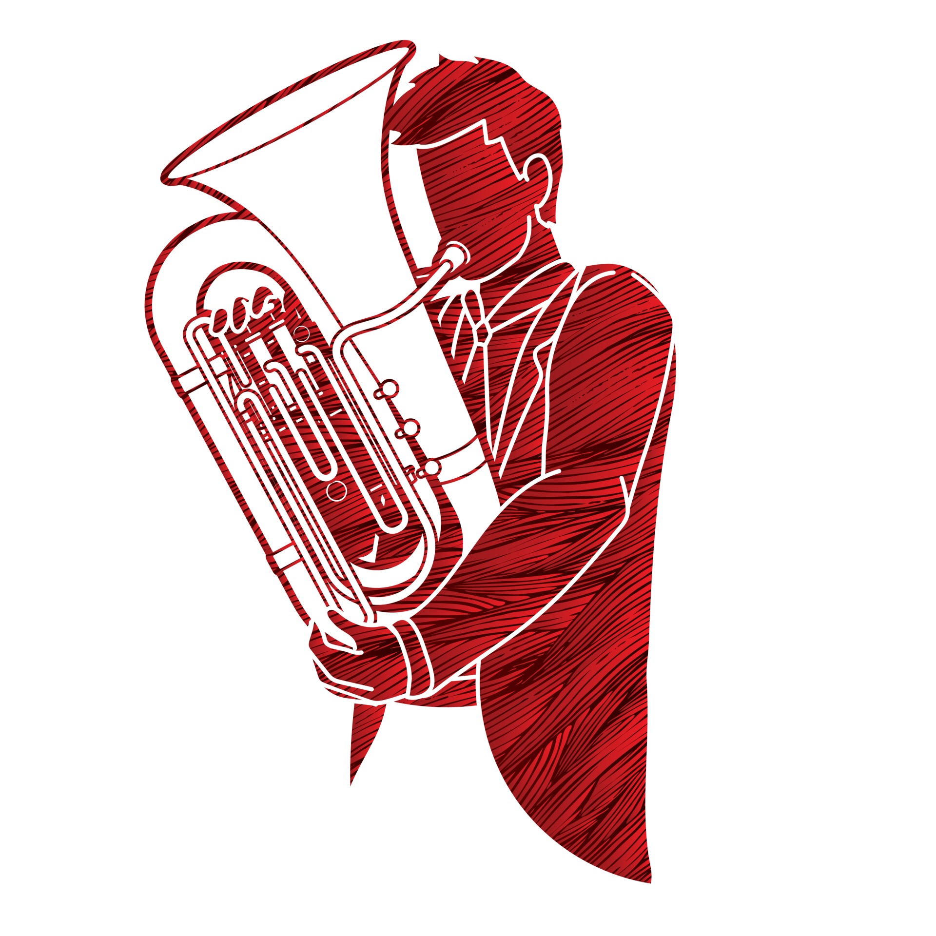 orchestre de musicien tuba 2417741 Art vectoriel chez Vecteezy