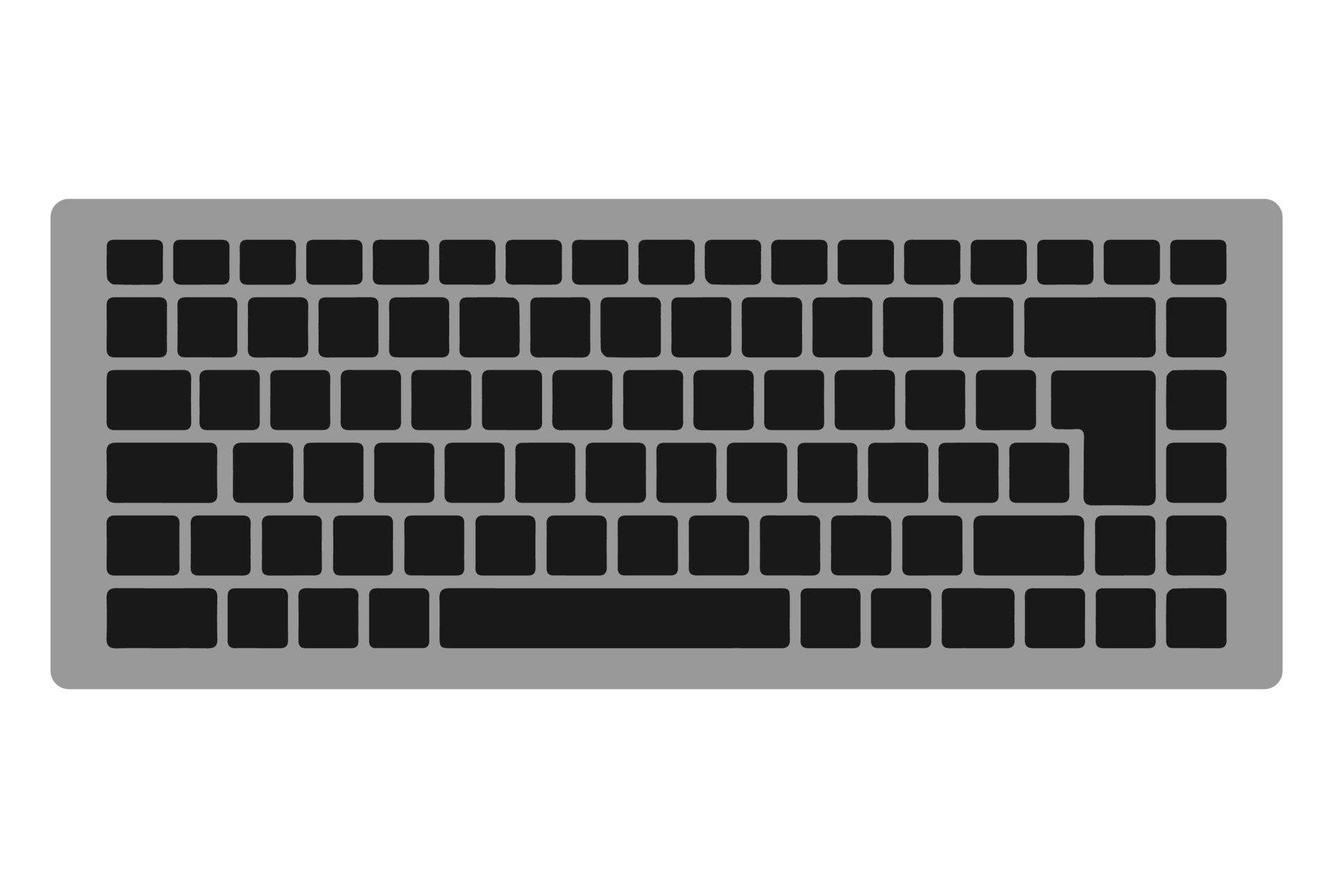 clavier plat conception 24692351 Art vectoriel chez Vecteezy