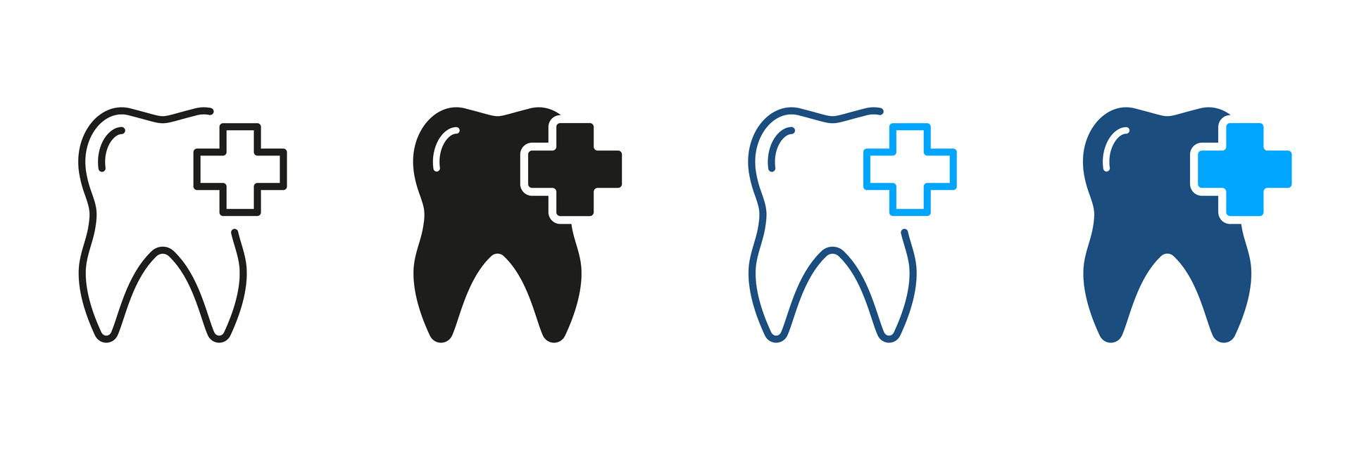 dentaire couronne silhouette et ligne icône ensemble. les dents protection  implant, médical couronne. orthodontique dentier. dentaire traitement  symbole collection. oral se soucier pictogramme. isolé vecteur  illustration. 27818195 Art vectoriel chez