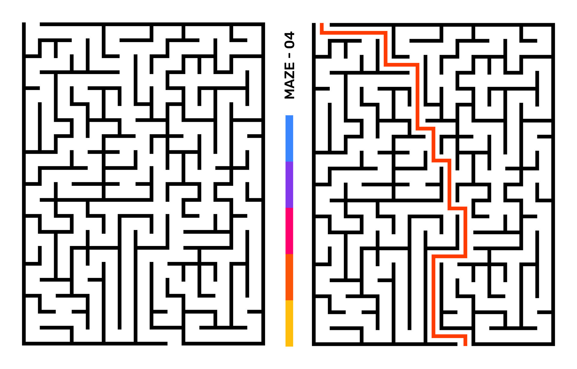 abstrait Labyrinthe puzzle labyrinthe avec entrée et sortie