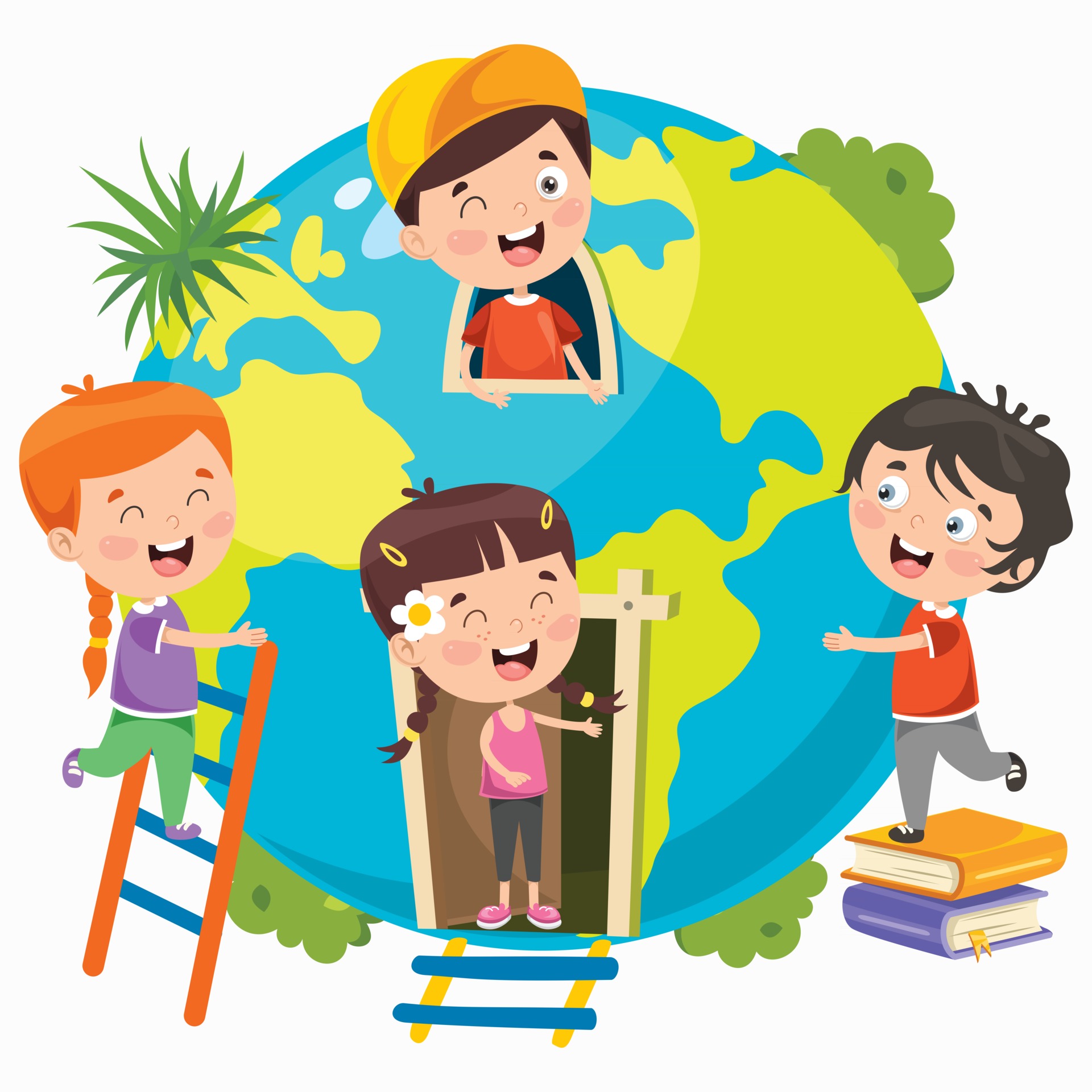 Planète Enfants, Clip Art Libres De Droits, Svg, Vecteurs Et