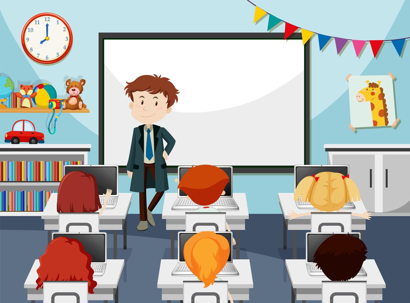 Class Images Cartoon - Classroom Tour Clipart | Bodemawasuma