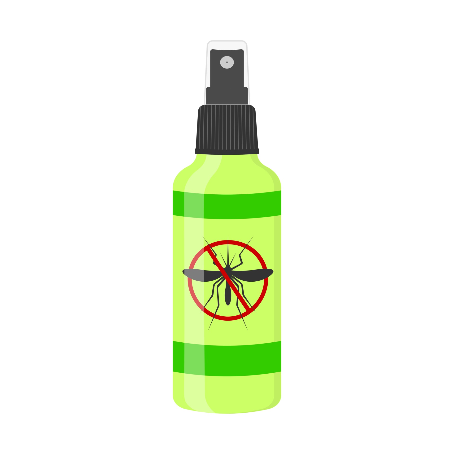 spray anti-moustique. bouteille anti-insectes avec panneau stop