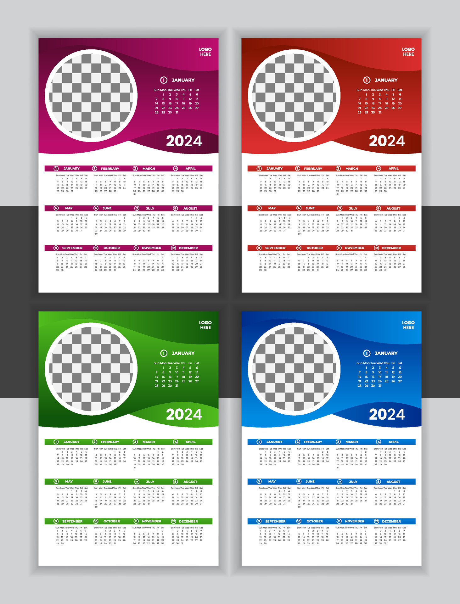 mur calendrier 2024, mur calendrier conception modèle pour 2024,  minimaliste, faire le ménage, et élégant conception calendrier pour 2024, mur  calendrier modèle conception 25409978 Art vectoriel chez Vecteezy