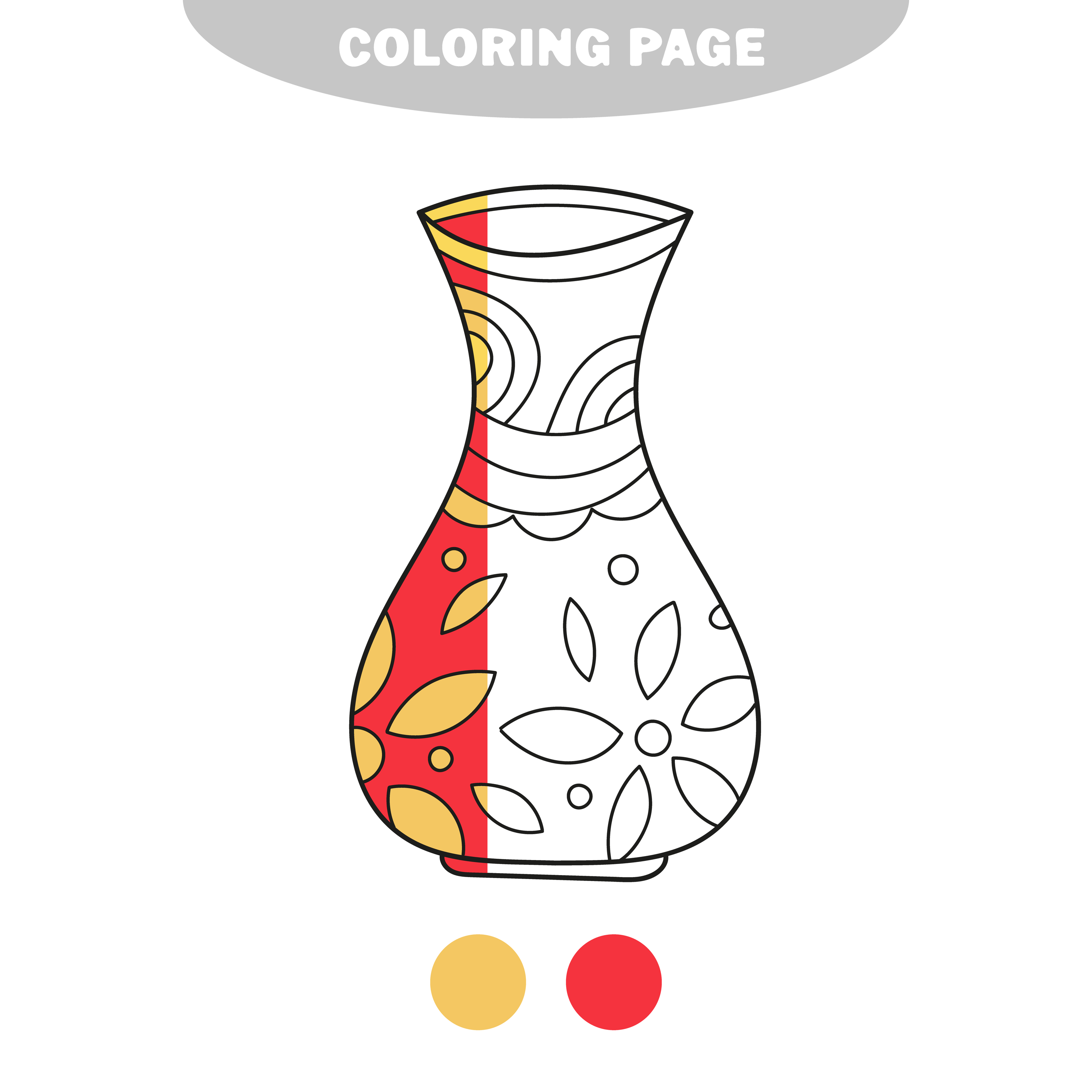 Coloriage Simple Page A Colorier Un Vase De Vecteur Avec Decoration Telecharger Vectoriel Gratuit Clipart Graphique Vecteur Dessins Et Pictogramme Gratuit