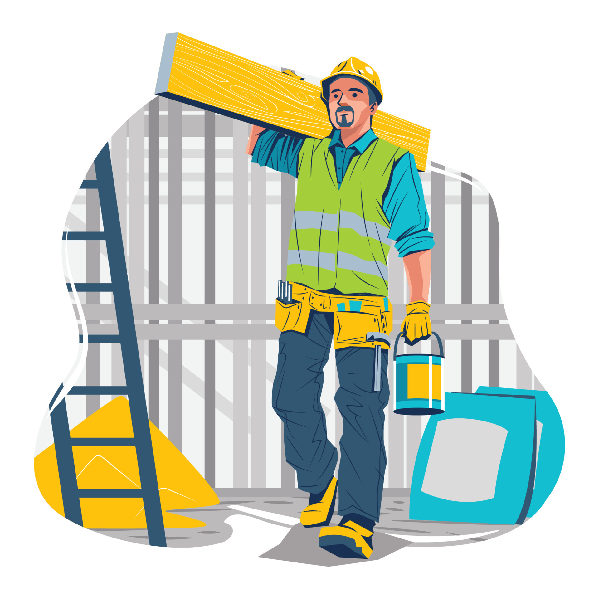 Ouvrier Construction Tenue Outils Clipart PNG , Clipart De Travailleur De  La Construction, Orange, Ouvrier Du Batiment Fichier PNG et PSD pour le  téléchargement libre