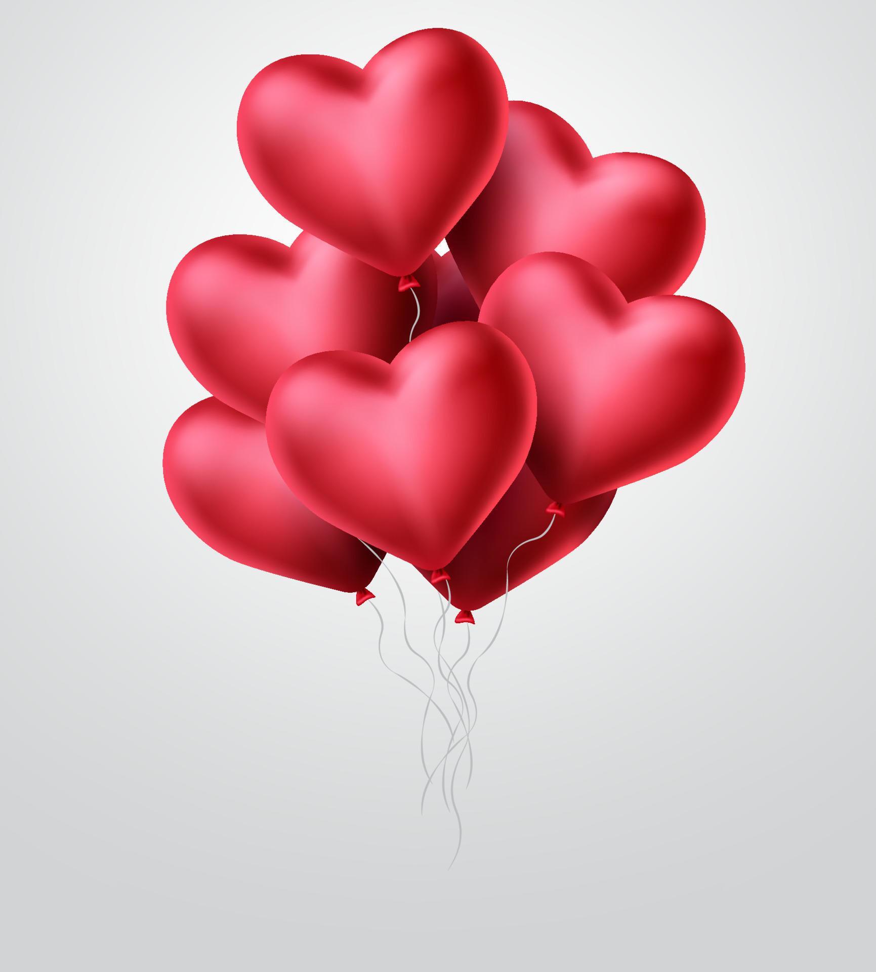 Coeur ballon images vectorielles, Coeur ballon vecteurs libres de