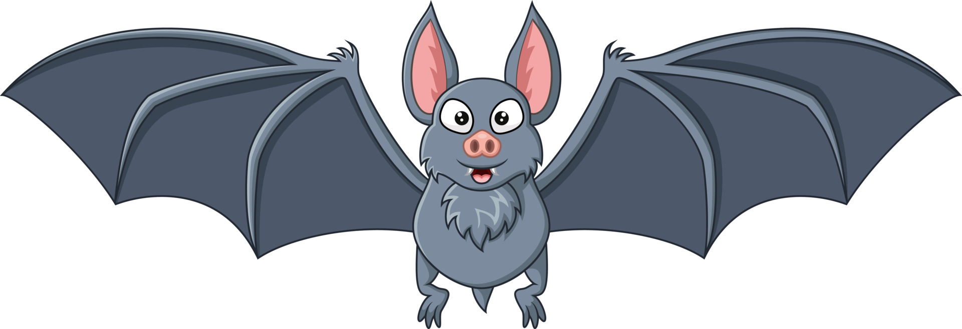 chauve-souris de dessin animé avec fond de croissant de lune 6154018 Art  vectoriel chez Vecteezy