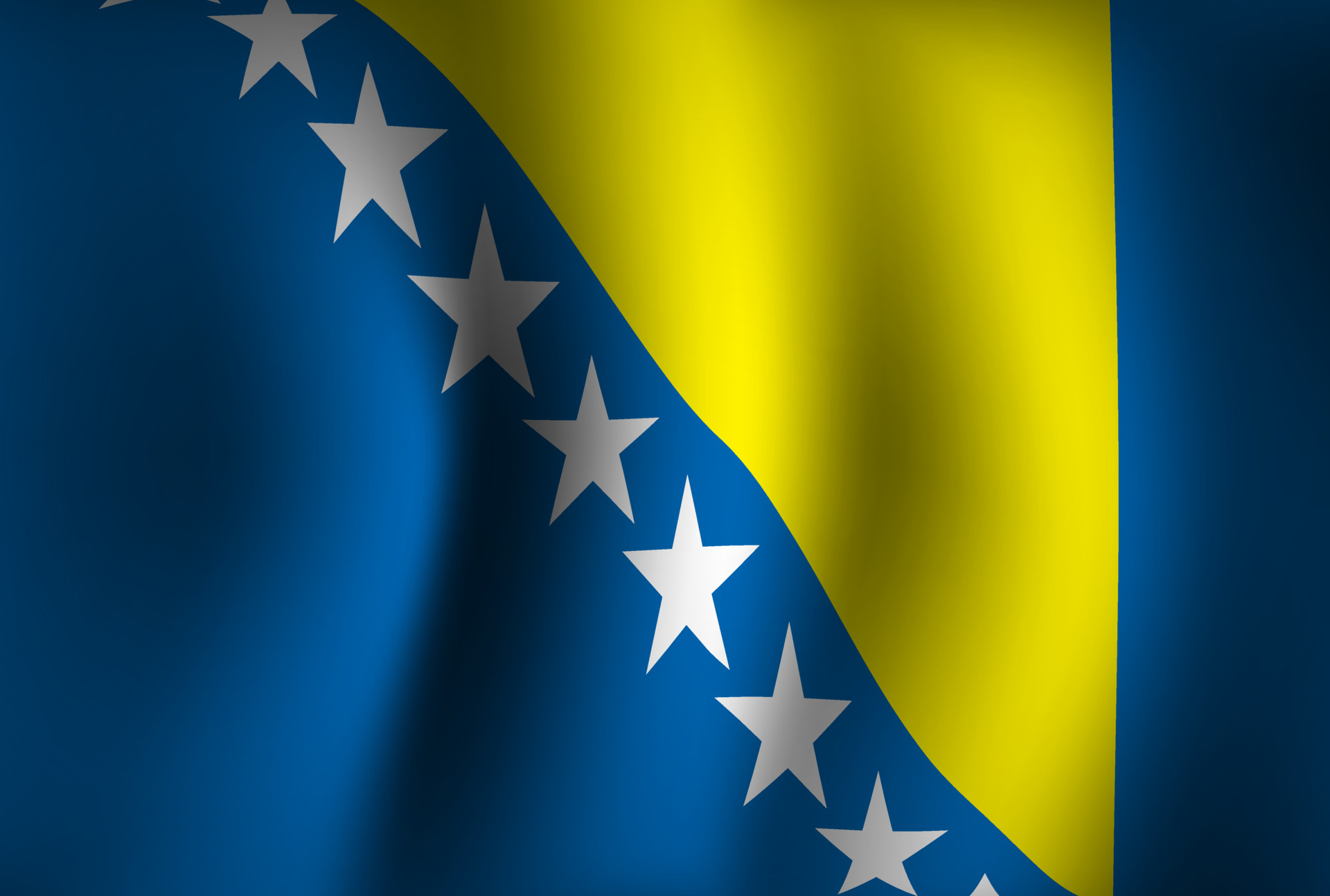 fond de drapeau bosnie-herzégovine ondulant 3d. fond d'écran de la bannière  de la fête nationale de l'indépendance 5021890 Art vectoriel chez Vecteezy