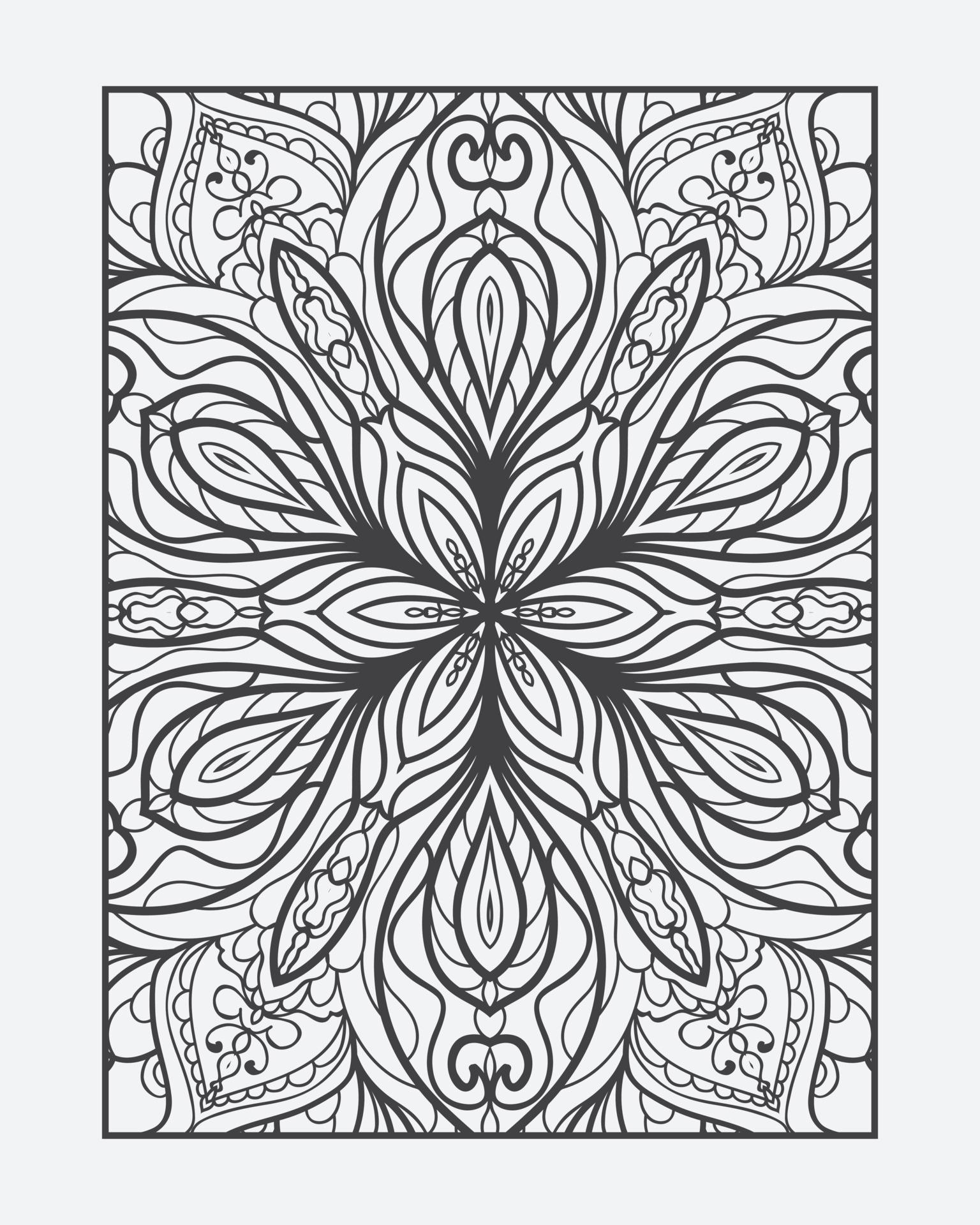 coloriage mandala pour adulte 27458912 Art vectoriel chez Vecteezy