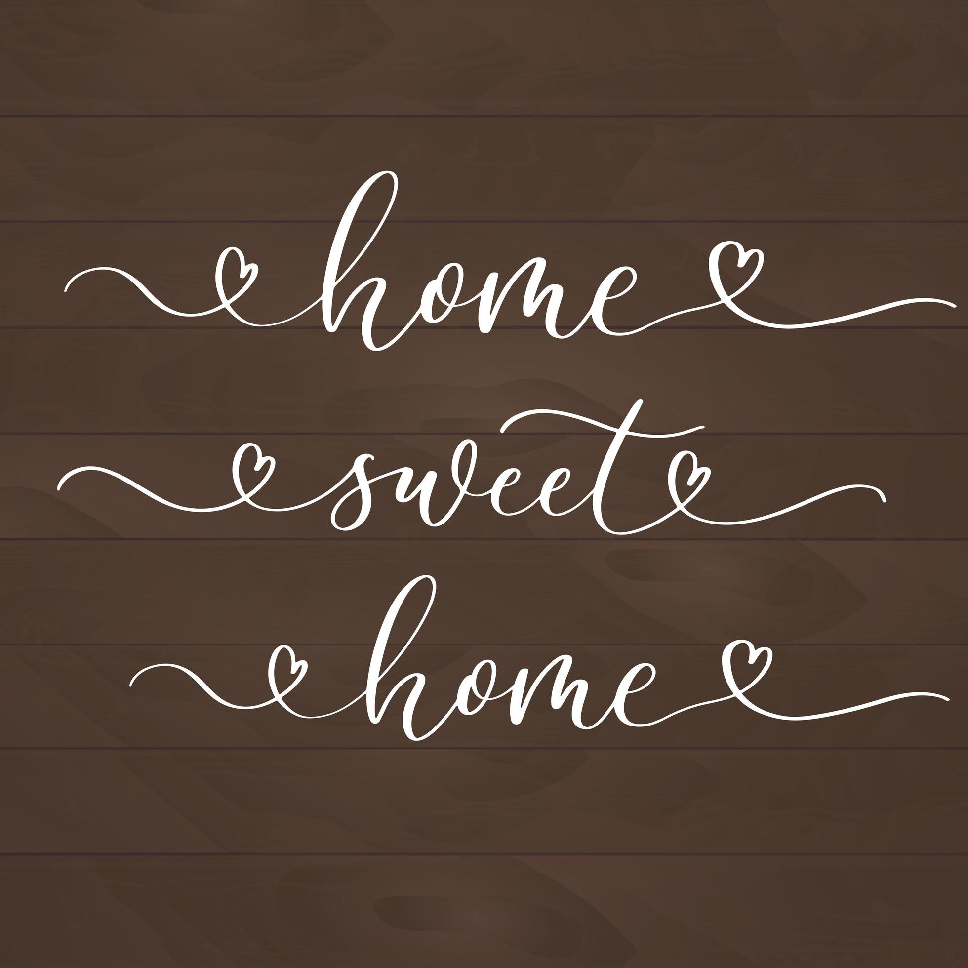 Inscription De Lettrage Home Sweet Home Avec Coeur Sur Fond De Bois Belle Citation Pour Les Impressions La Decoration Murale Ou Les Interieurs Les Cartes Les Chemises Les Coussins Etc Telecharger Vectoriel Gratuit Clipart Graphique Vecteur