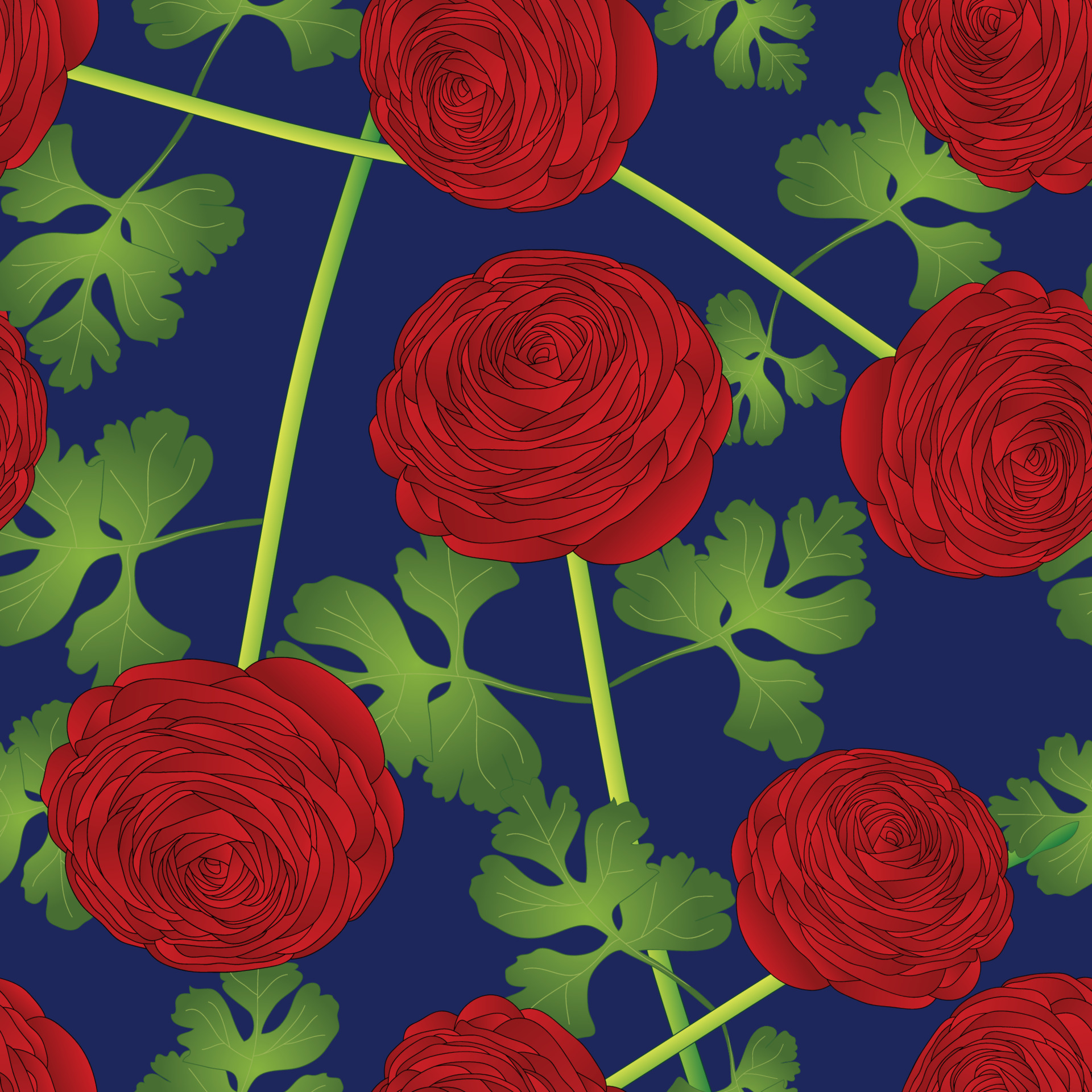 fleur de renoncule rouge sur fond bleu 5107506 - Telecharger Vectoriel  Gratuit, Clipart Graphique, Vecteur Dessins et Pictogramme Gratuit
