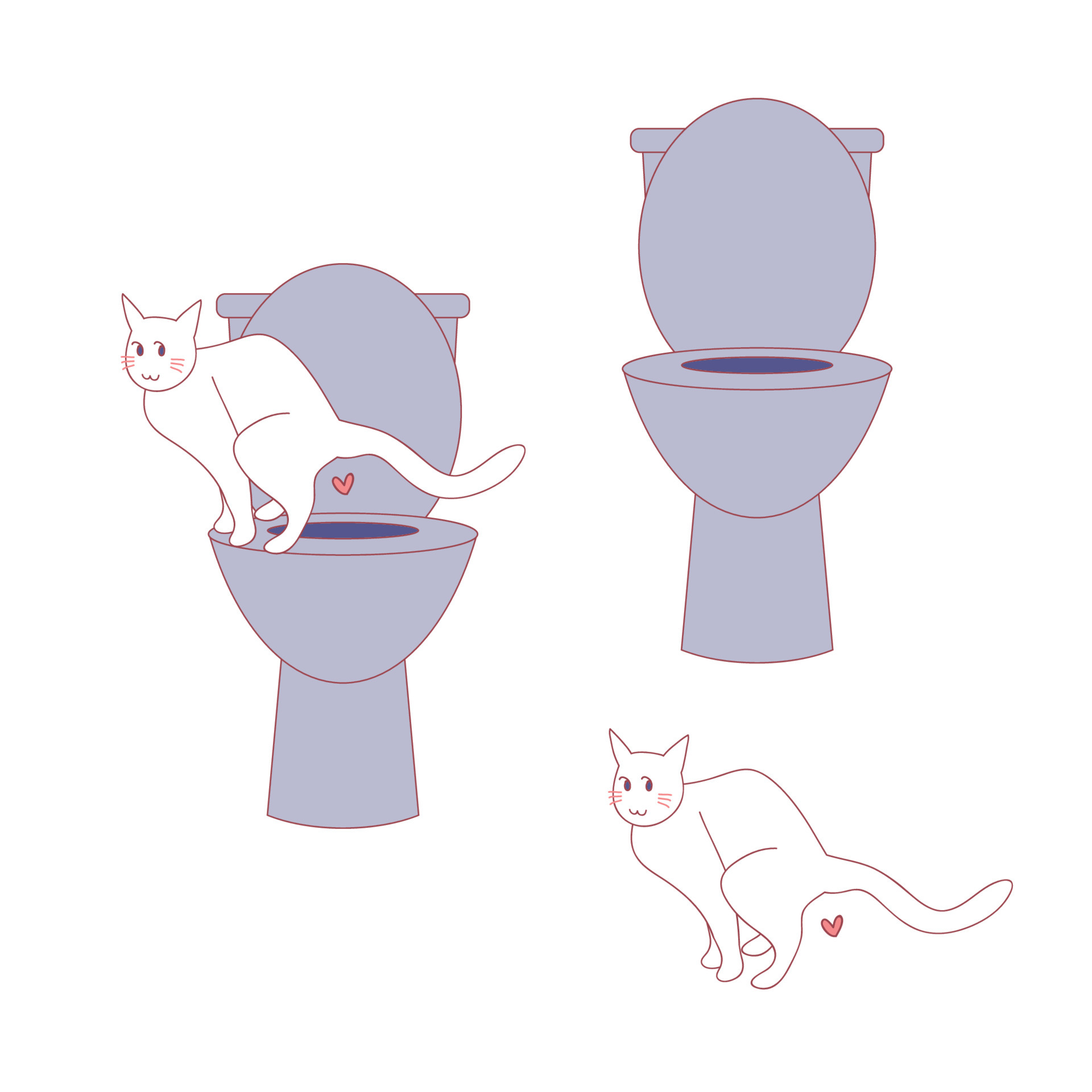 caca de chat aux toilettes humaines. illustration vectorielle 5128977 Art  vectoriel chez Vecteezy