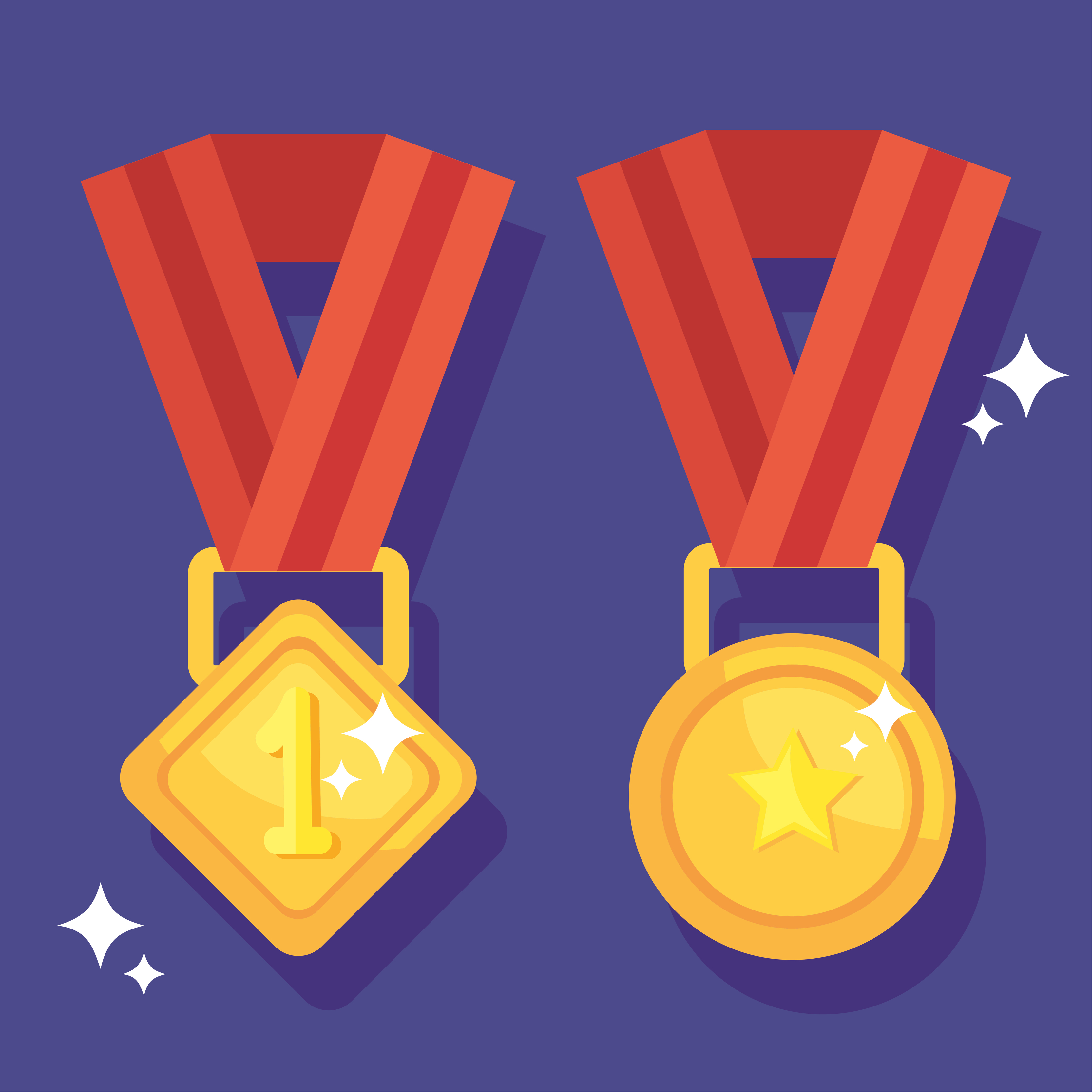 récompense des médailles d'or 5176413 Art vectoriel chez Vecteezy