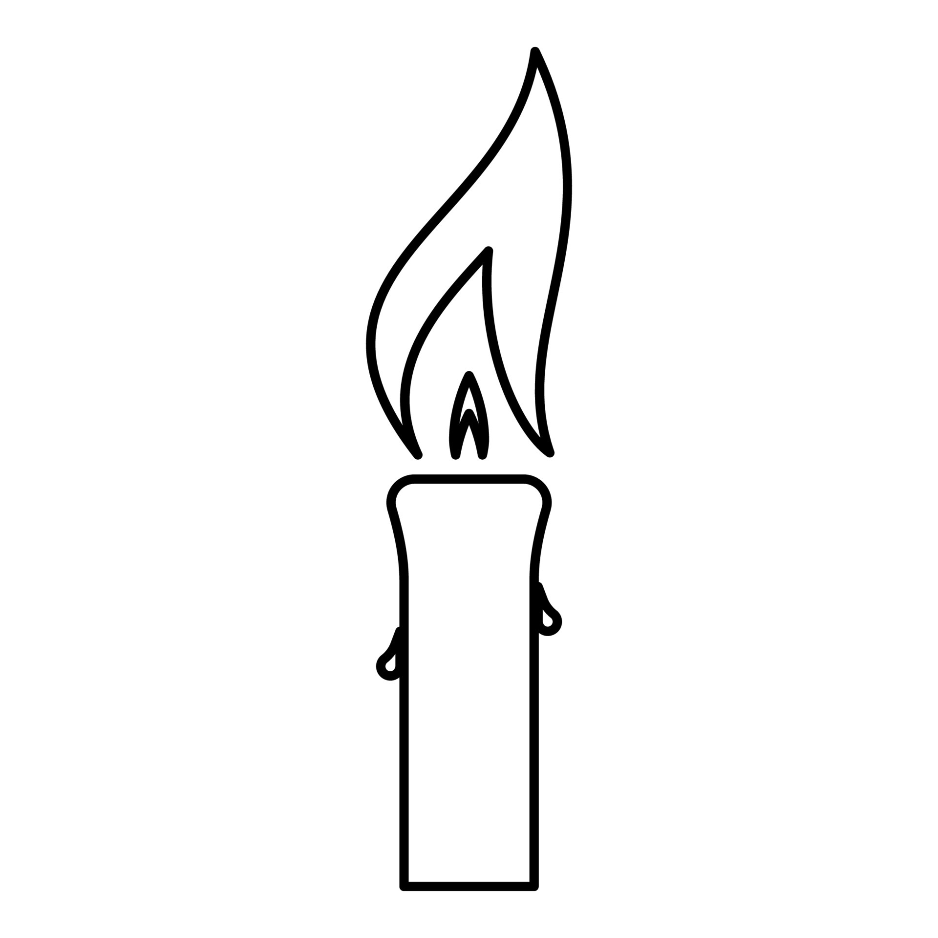 Image Couleur De La Bougie En Feu Sur Fond Blanc Illustration Vectorielle  Illustration de Vecteur - Illustration du flamme, cire: 163738387