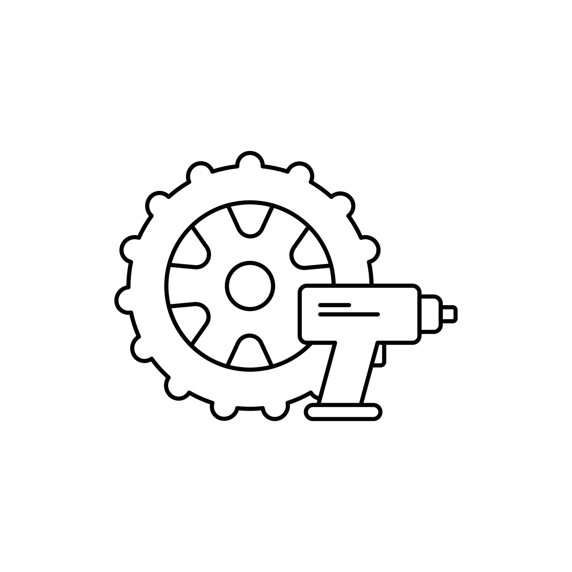 icône d'outils de réparation de pneus de voiture 5266310 Art