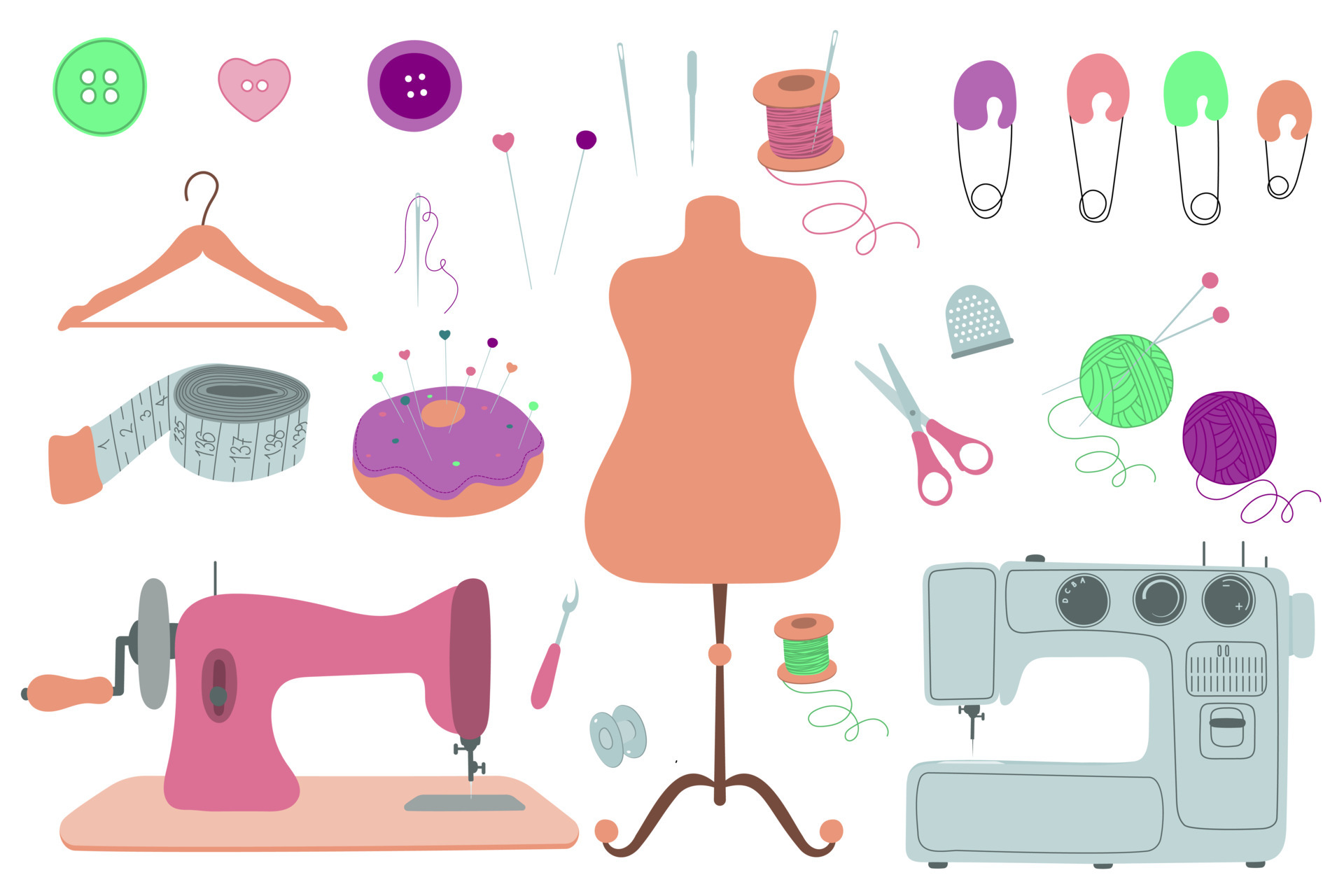 Ensemble D'outils Et D'accessoires De Couture