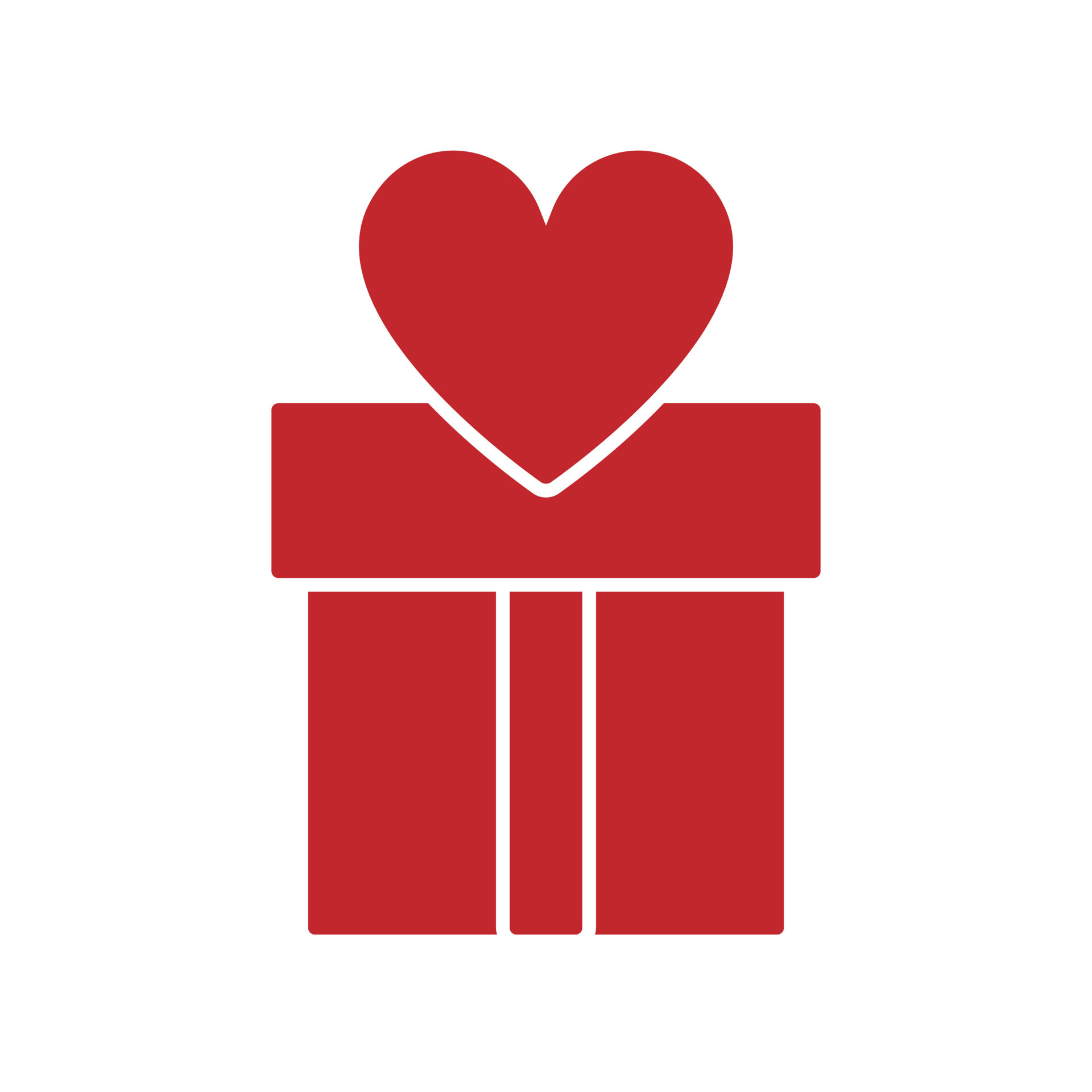 icône de coeur de boîte cadeau, design plat 5367982 Art vectoriel chez  Vecteezy