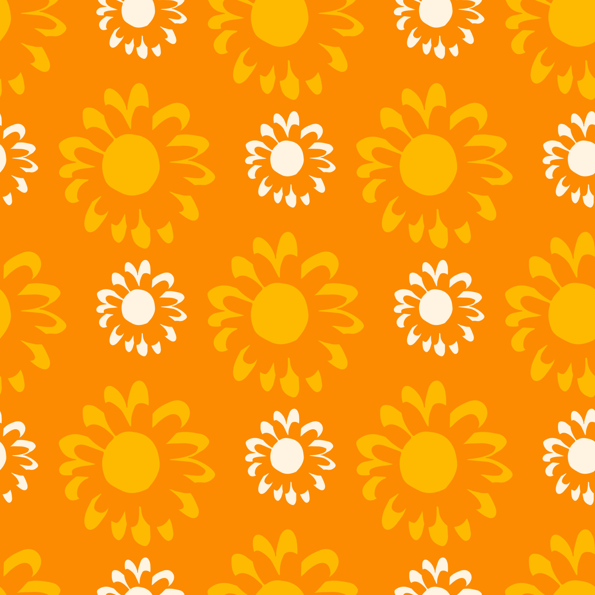 petites fleurs blanches et jaune moyen sur motif à base de plantes. fond  orangé. 5641071 - Telecharger Vectoriel Gratuit, Clipart Graphique, Vecteur  Dessins et Pictogramme Gratuit