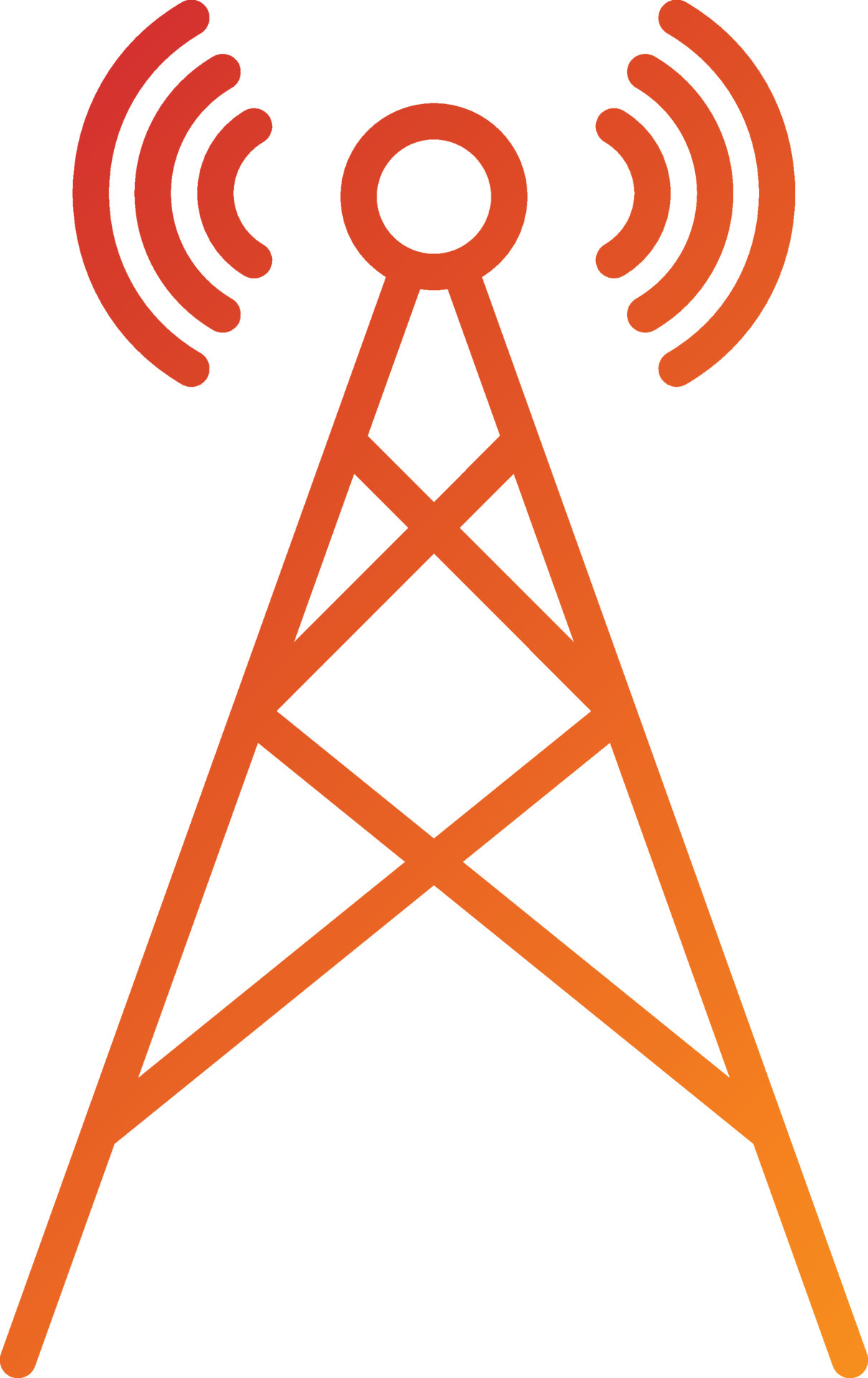 icône d'antenne radio, style simple 14645633 Art vectoriel chez