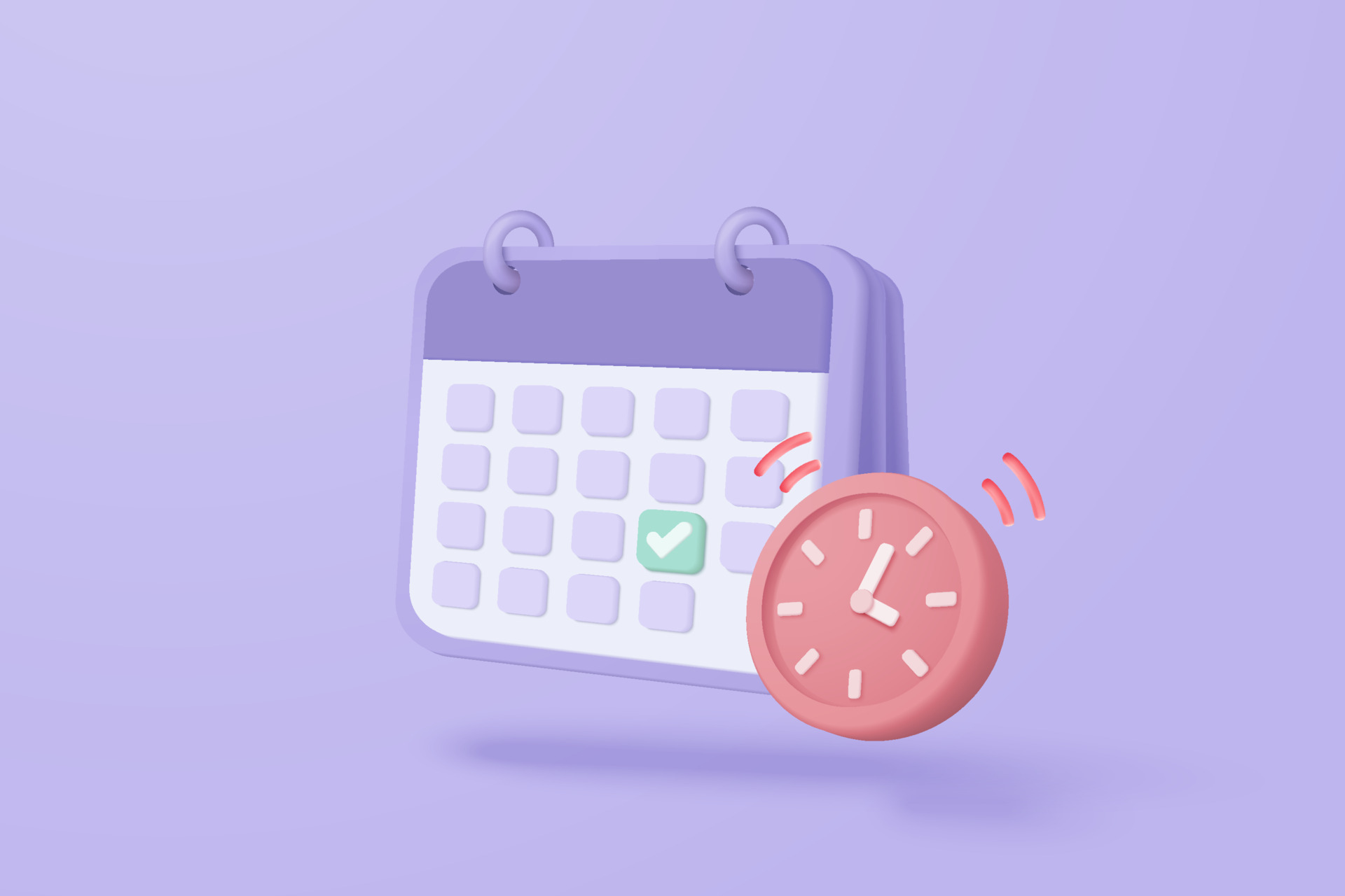 Le calendrier 3d a marqué la date du jour important sur fond