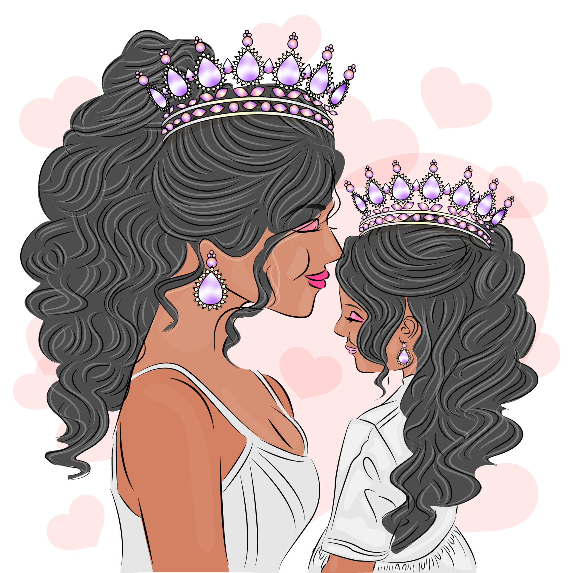 Couronne princesses petites filles et mamans