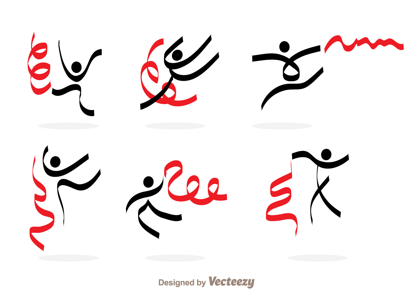 gymnaste avec ruban. rythmique gymnastique. vecteur dessin. 24542549 Art  vectoriel chez Vecteezy