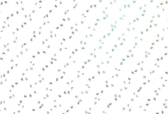 notes de musique colorées arc-en-ciel avec trompette sur fond blanc 6350540  Art vectoriel chez Vecteezy