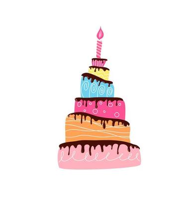 1 Première Carte Heureuse De Fille D'anniversaire Avec Le Petit Gâteau Et  La Bougie Dans Le Style Plat De Conception, Illustratio Illustration Stock  - Illustration du salutation, cupcake: 94941412