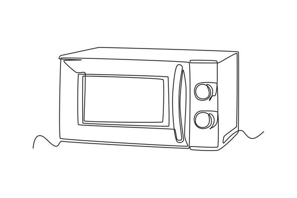 continu un ligne dessin four micro onde. Accueil appareils