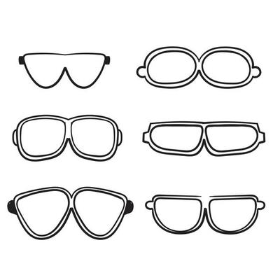 des lunettes 2d dessin animé illustraton sur blanc Contexte haute qu  30687801 Photo de stock chez Vecteezy