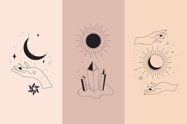 sacralité. un objet de maîtrise spirituelle. illustrations