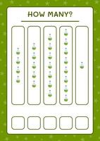 combien de bouteille de potion, jeu pour enfants. illustration vectorielle, feuille de calcul imprimable vecteur