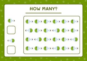 combien de bouteille de potion, jeu pour enfants. illustration vectorielle, feuille de calcul imprimable vecteur