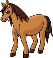 cheval animal dessin animé couleur clipart illustration vecteur