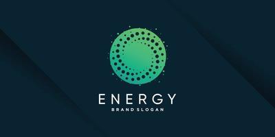 logo énergétique avec vecteur premium de style créatif et unique