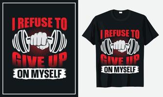 conception de t-shirt de la vie quotidienne de fitness gym vecteur