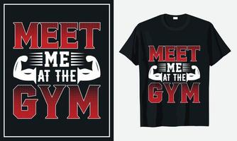 conception de t-shirt de la vie quotidienne de fitness gym vecteur