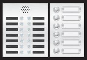 Vecteurs de bouton d'ascenseur et de porte vecteur