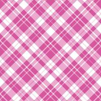 motif sans couture dans des couleurs rose vif et blanches exquises pour le plaid, le tissu, le textile, les vêtements, la nappe et d'autres choses. image vectorielle. 2 vecteur