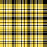 motif sans couture dans des couleurs jaunes, blanches et noires confortables et exquises pour le plaid, le tissu, le textile, les vêtements, la nappe et d'autres choses. image vectorielle. vecteur