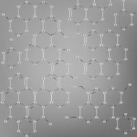 technologie abstraite de forme hexagonale vectorielle et concept de fond scientifique avec la chimie des molécules de couleur bleue vecteur