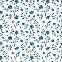 joli motif floral dans la petite fleur. petite impression. motifs dispersés au hasard. texture vectorielle continue. modèle élégant pour les imprimés de mode. impression de petites fleurs. fond de plantes. vecteur