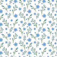 joli motif floral dans la petite fleur. petite impression. motifs dispersés au hasard. texture vectorielle continue. modèle élégant pour les imprimés de mode. impression de petites fleurs. fond de plantes. vecteur