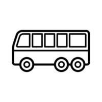 modèle de conception de vecteur d'icône de bus
